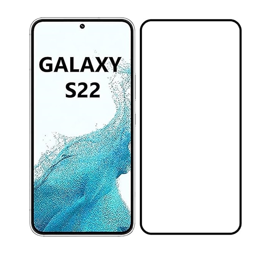 Samsung Galaxy S22 Tempered Screen Glass For Full Screen Protector With Easy Cleaning Kit (Tempered glass/9H Clear/9H Matte)